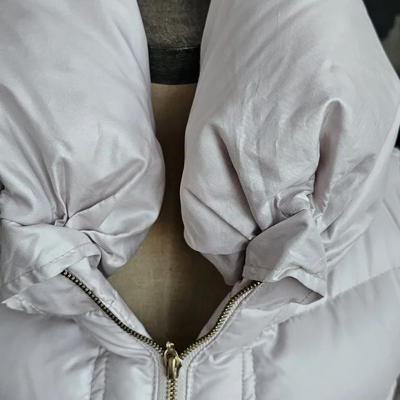 Zara Women's Quilted Puffer Jacket Down Filled with Belt - Picture 4 of 12